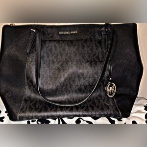 Michael Kors Black Monogram Tote